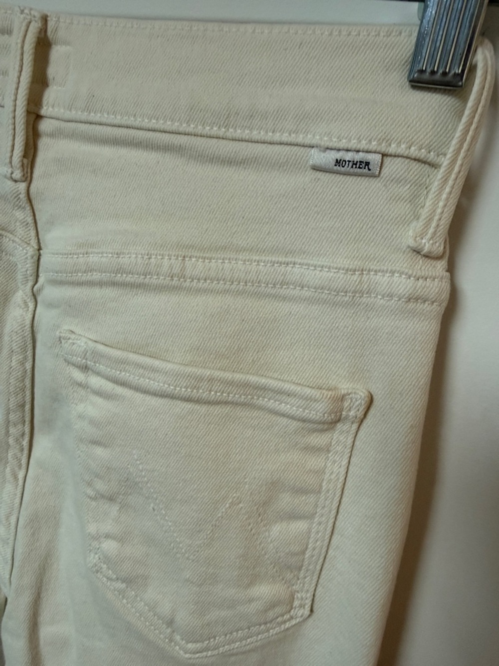 MOTHER Cream Flare Jeans - Picture 4 of 4